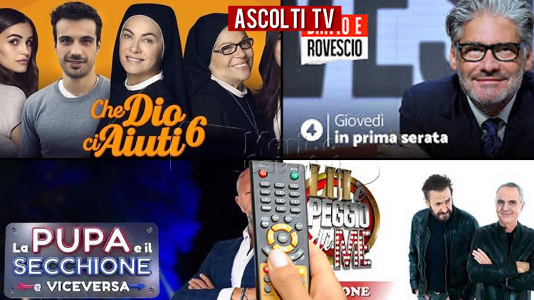 Ascolti TV giovedì 11 febbraio 2021