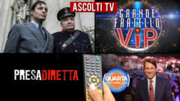 Ascolti TV lunedì 1 febbraio 2021