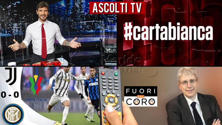 Ascolti TV martedì 9 febbraio 2021