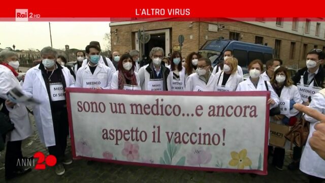 Anni 20 diretta 11 marzo medici vaccino