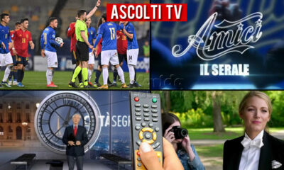 Ascolti TV sabato 27 marzo 2021