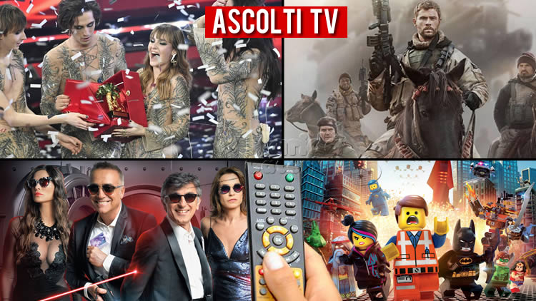 Ascolti TV sabato 6 marzo 2021