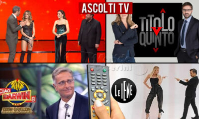 Ascolti TV venerdì 12 marzo 2021