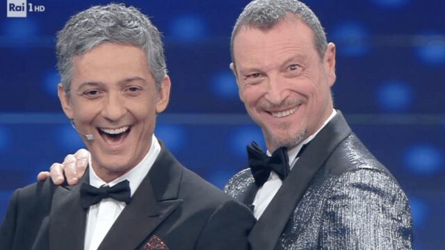 Sanremo Ama ter Fiorello Amadeus