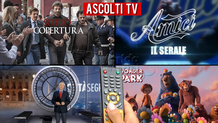 Ascolti TV sabato 10 aprile 2021