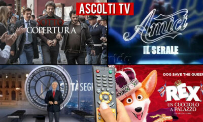 Ascolti TV sabato 17 aprile 2021