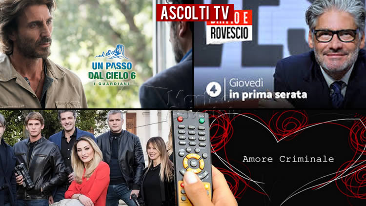 Ascolti TV giovedì 13 maggio 2021