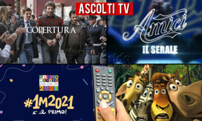 Ascolti TV sabato 1 maggio 2021