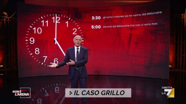 non è l arena 16 maggio caso Grillo