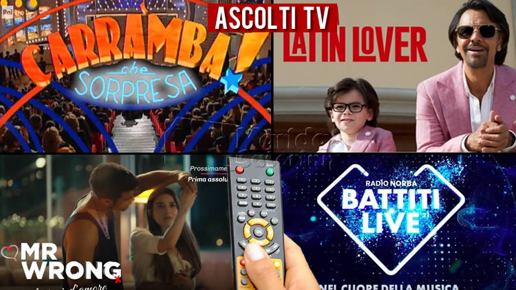 Ascolti TV martedì 13 luglio 2021