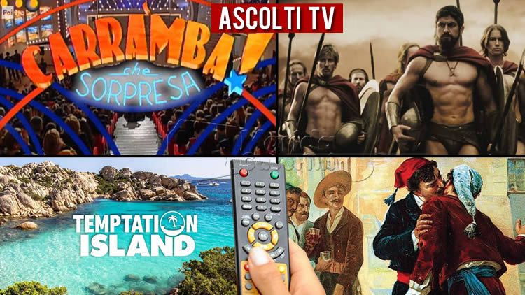 Ascolti TV martedì 27 luglio 2021