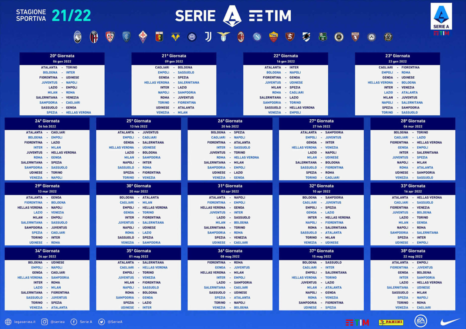 Calendario Partite Serie A Trasmesse Da Dazn