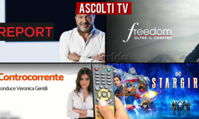 Ascolti TV lunedì 2 agosto 2021