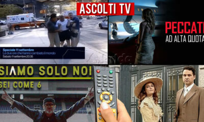 Ascolti TV sabato 11 settembre 2021