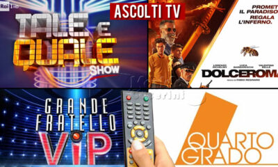 Ascolti TV venerdì 17 settembre 2021