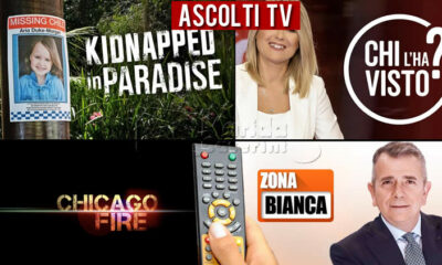 Ascolti Tv mercoledì 8 settembre 2021