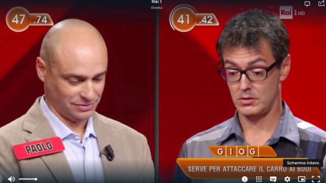 L'Eredità Rai 1 gioco Fabrizio Paolo