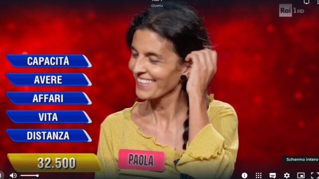 L'Eredità Rai 1 Ghigliottina gioco