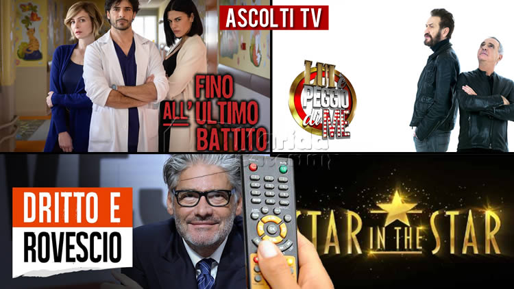 Ascolti TV giovedì 30 settembre 2021