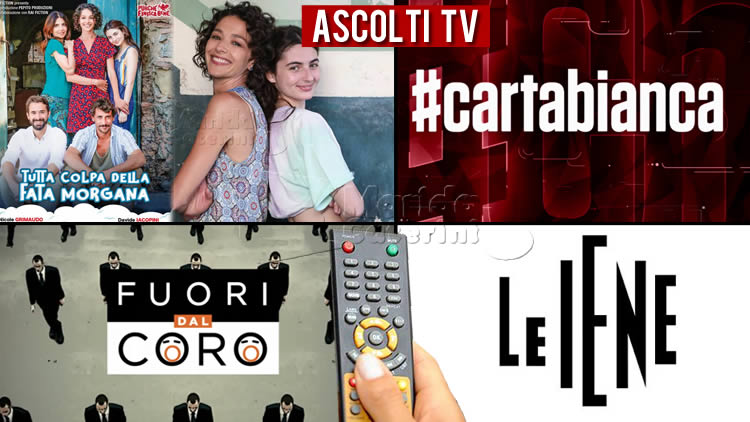 Ascolti TV martedì 19 ottobre 2021