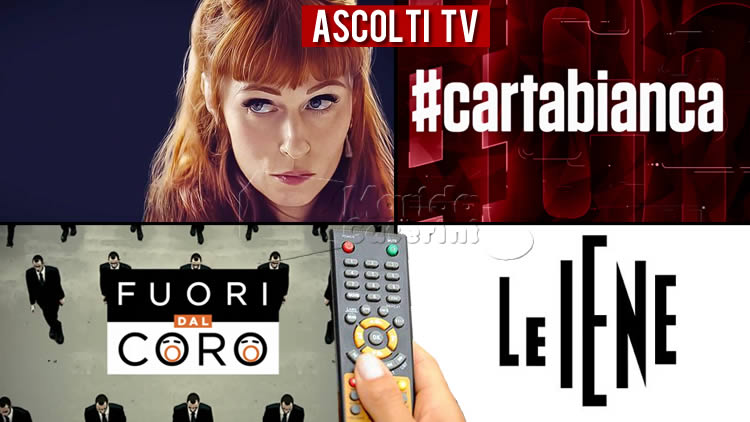 Ascolti TV martedì 5 ottobre 2021