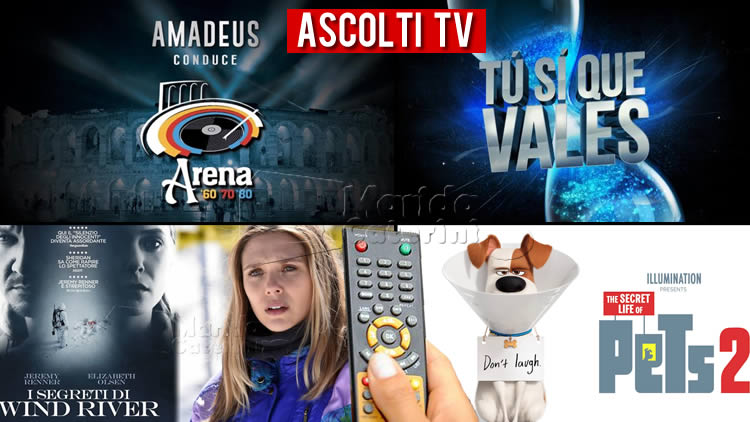 Ascolti TV sabato 2 ottobre 2021