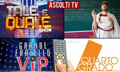 Ascolti TV venerdì 1 ottobre 2021