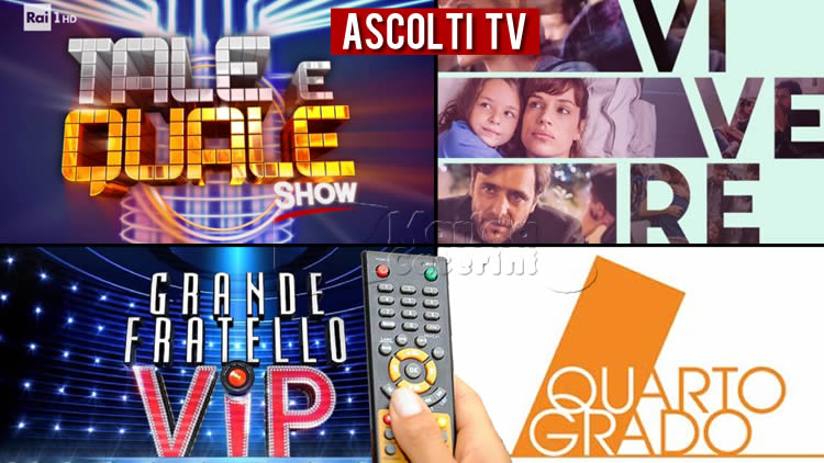 Ascolti TV venerdì 8 ottobre 2021