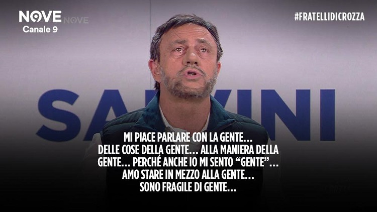 Fratelli di Crozza 1 ottobre Matteo Salvini