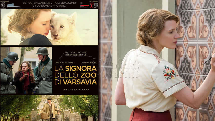 La signora dello zoo di Varsavia film Canale 5