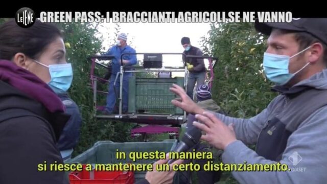 Le Iene Show 19 ottobre green pass agricoltura