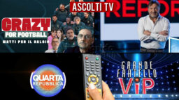 Ascolti TV lunedì 1 novembre 2021