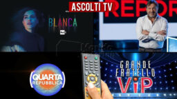 Ascolti TV lunedì 22 novembre 2021