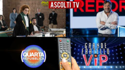 Ascolti TV lunedì 8 novembre 2021