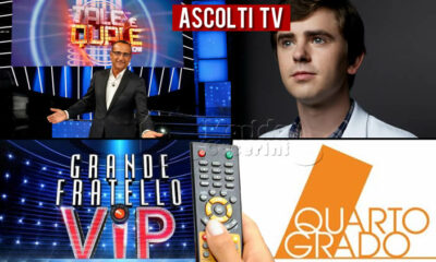 Ascolti TV venerdì 19 novembre 2021