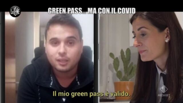 Le Iene Show 2 novembre green pass