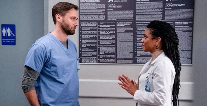 New Amsterdam 4 finale autunnale Max e Helen una scena