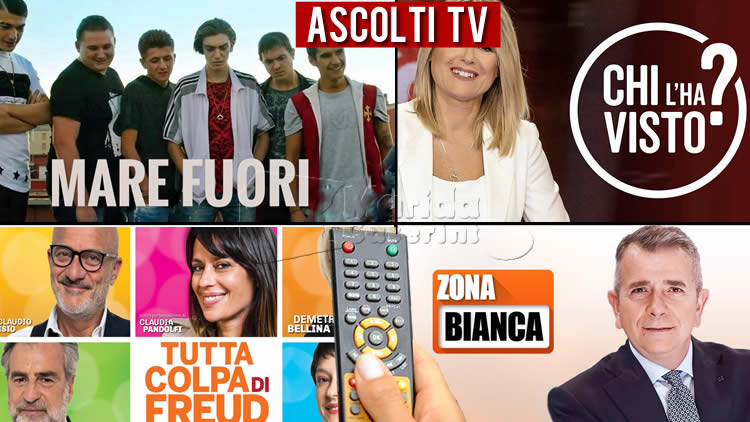 Ascolti Tv mercoledì 1 dicembre 2021