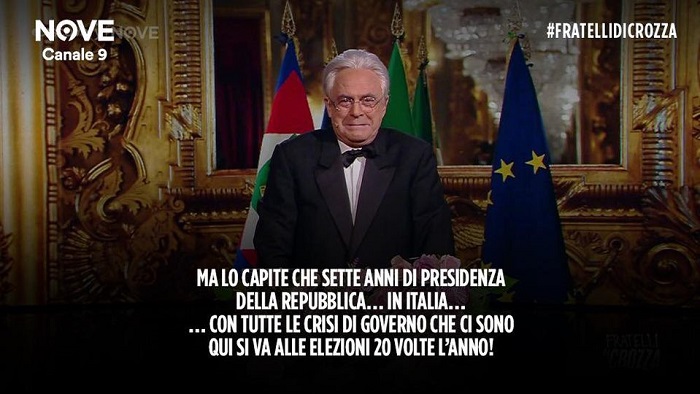 Fratelli di Crozza 10 dicembre Sergio Mattarella