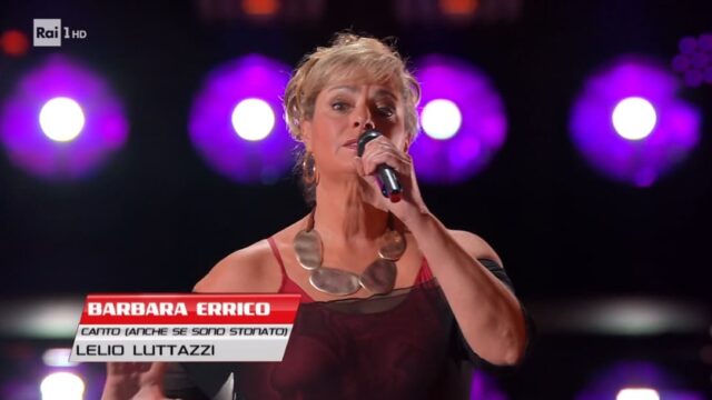 the voice senior 17 dicembre Barbara Errico