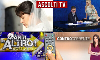 Ascolti TV domenica 16 gennaio 2022