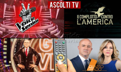 Ascolti TV venerdì 14 gennaio 2022