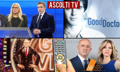 Ascolti TV venerdì 28 gennaio 2022