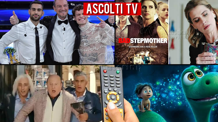 Ascolti TV sabato 5 febbraio 2022