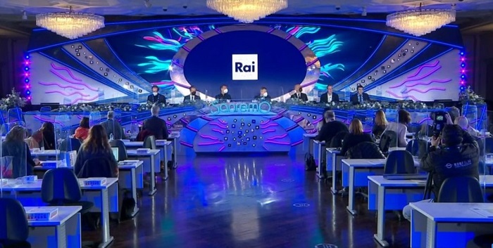 Sanremo 2022 conferenza stampa 1 febbraio giornalisti