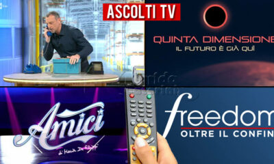 Ascolti TV sabato 19 marzo 2022