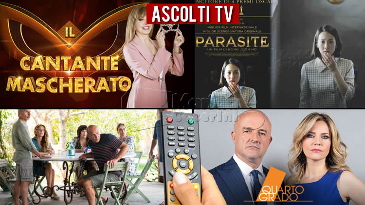 Ascolti TV venerdì 25 marzo 2022