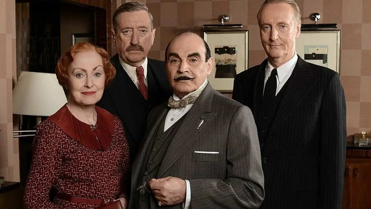 Poirot and the four film actors