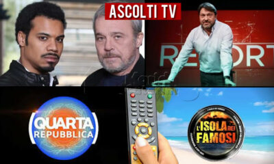 Ascolti TV lunedì 11 aprile 2022