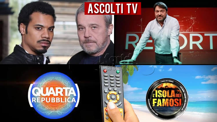 Ascolti TV lunedì 11 aprile 2022